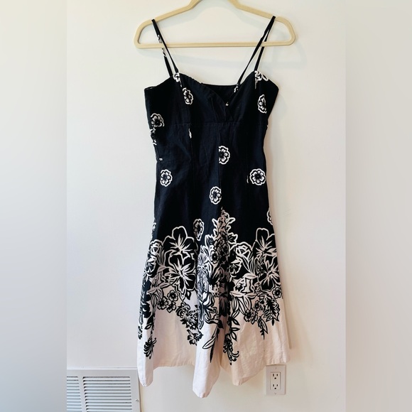 Novanta Grados Dresses & Skirts - Black and White Floral Midi Sundress, Boutique European Brand, Size 4